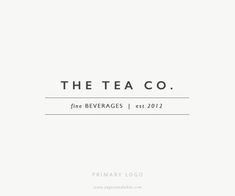 the tea co logo on a white background