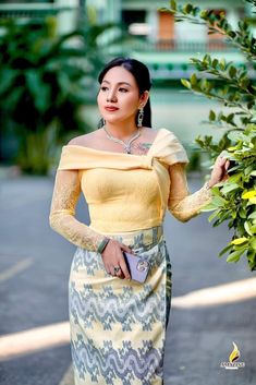 Myanmar Clothes, Burmese Clothing, Traditional Dresses Designs, Myanmar Traditional, Formal Tops, Myanmar Traditional Dress, Myanmar Dress Design, Myanmar Dress