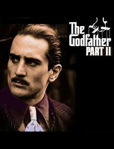 the godfather part ii movie poster with an image of a man in a suit and tie