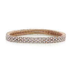 BOHO COLLECTION: The SHAY Diamond Mesh Stretch Bracelet. Details: 18K Gold: 16.96gr White Diamonds: 6cts Standard Size: 17cm Width: 6mm Available in Rose, Yellow, White or Black Gold Product Number: SB254 Not sure of sizing? See our chart HERE. Please CONTACT us to further customize the size or gemstone or LIVE CHAT with one of our team now. All of our stones are natural and untreated which may result in slight variances in color, shape, and size resulting in beautiful one of a kind gems. All pr Shay Jewelry, Wrist Jewelry, Rose Yellow, Latest Jewellery, Diamond Bangle, Hand Jewelry, Rose Gold Diamonds, White Diamonds, Stretch Bracelet