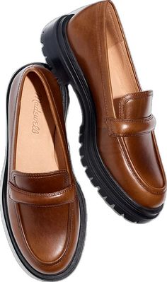 Lugsole Loafer, Madewell Style, Loafer Style, Leather Industry, Classy Shoes, Madewell Shoes, Loafers Style, Beautiful Boots, Shoes Size 7