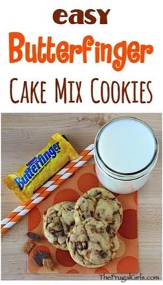 an easy butterfingerer cake mix cookies recipe