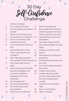 30 Day Self Healing Challenge, 30 Day Challenge Self Improvement, Tips For Self Confidence, 30 Days Confidence Challenge, 30 Day Self Confidence Challenge, How To Feel Confident About Yourself, 30 Day Confidence Challenge, How To Feel Confident, How To Build Self Confidence