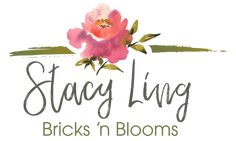 the logo for stacy living bricks'n blooms