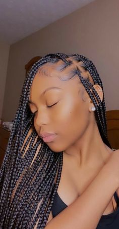 Hairstyles For Black Teens, Twisted Hair, Box Braids Hairstyles For Black Women, Cute Braided Hairstyles, Braids Hairstyles Pictures, Box Braids Styling, Girls Hairstyles Braids, Dope Hairstyles, Hair Ponytail Styles