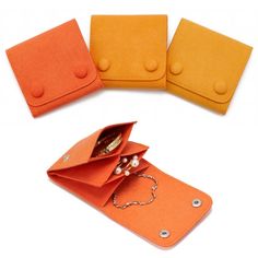 PRICES MAY VARY. 【Separated & Untangled】These orange small jewelry pouch features three seperated spaces, good for earrings, rings, bracelets and small necklaces, helps keep your jewerly pieces without tangled messes. You can put things in these orange travel jewelry pouch without worrying about them falling out. 【Perfect Size for Purse/Small Bag/Backpack/Suitcase】These orange microfiber jewelry pouch are good for many purposes: traveling, storage, gifting and taking with for times you might nee Jewelry Pouch Packaging, Travel Gifts Ideas For Women, Backpack Suitcase, Small Necklaces, Orange Jewelry, Pouch Packaging, Stationary Gifts, Earring Storage, Small Leather Bag