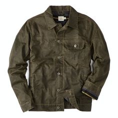 Flint and Tinder’s iconic waxed trucker jacket, flannel-lined for warmth and comfort Mens Rugged Style Outdoors, Waxed Trucker Jacket, Waxed Canvas Jacket, Flint And Tinder, Bald Men Style, Mens Rugged, Striped Blanket, Mens Jackets Casual, Striped Blankets