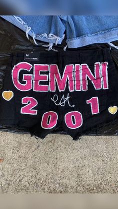 Hand Painted Shorts, Gemini Birthday, Painted Shorts, Birthday Painting, Custom Hand Painted, Custom Shorts, Birthday Outfit, Adidas Logo, Dress To Impress