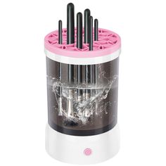 PRICES MAY VARY. Electric makeup brush cleaner - a newly upgraded design in 2024, which has improved the cleaning power on the original basis and supports a variety of cleaning methods, automatic mode and handheld mode; supports cleaning brushes of various specifications and shapes beauty sponge; Widely used - The makeup brush cleaning spinner is suitable for almost all types of makeup brushes and beauty sponges, it can handle them easily. The shape of the silicone cover has also been upgraded s Types Of Makeup Brushes, Makeup Brush Cleaner Machine, Electric Makeup, Cleaning Methods, Cool Blonde Hair, Types Of Makeup, Cleaning Brushes, Makeup Brush Cleaner, Brush Cleaning