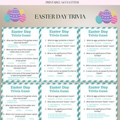 an easter trivia game for kids to play