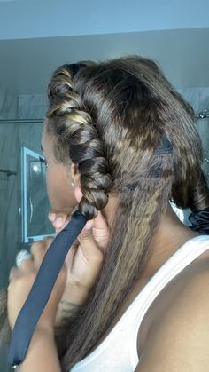 Heatcurls tutorial Braid Out On Relaxed Hair, How To Use Hair Rollers, Hairstyle Tutorials For Long Hair, 80 Hair, Colored Nail Tips, Cabello Afro Natural, Hairstyles Black Hair, Sleek Hair, Hair Twist Styles