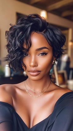 💎✨ Exquisite Textured Waves Short Haircuts for Black Women Inspiration Edgy Bob, Short Haircuts For Black Women, Haircuts For Black Women, Women Inspiration, Hair Maintenance Tips, Stylish Short Haircuts, Mother Art, Textured Waves, Sleek Hairstyles