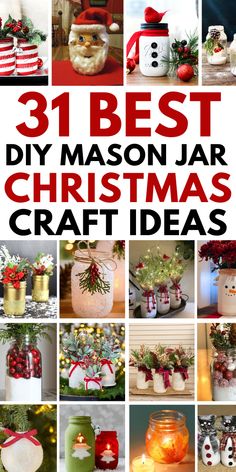 the best diy mason jar christmas craft ideas