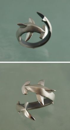 Shark Ring, Hammerhead Shark, Too Good To Be True, Dope Jewelry, Wrap Ring, Funky Jewelry, Fantasy Jewelry, Dream Jewelry, Jewelry Inspo