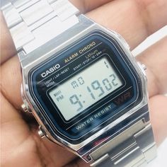 Brand New , No Tags No Box Silver Digital Watch With Chronograph And Rectangular Dial, Silver Classic Digital Watch With Date Display, Classic Silver Digital Watch With Date Display, Silver Digital Watch With Date Display, Sport Watches, Accessories Watches, Black Silver, Mens Accessories, Man Shop