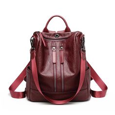 Cool Backpack for Women - Stylish, Multi-functional, and Luxurious Leather Shoulder Bag for Casual and Travel Use (BG341). Capacity: 20-35 Litre Single zipper size: length 29cm, height 31cm, width 13.5cm, handle 9cm Double zipper size: length 29cm, height 32cm, width 13cm, handle 9cm This product is a cool backpack for women, made of genuine leather and sheepskin. The main material is PU and it is made in China. The backpack features an embossing technique and is a softback type with a capacity Versatile Leather Backpack With Zipper Closure For Errands, Standard Backpack Shoulder Bag With Zipper For Errands, Backpack Satchel With Zipper Closure For Errands, Satchel Backpack With Zipper Closure For Errands, Leather Backpack With Zipper Closure For Errands, Standard Leather Backpack With Zipper For Errands, Standard Leather Backpack With Zipper Closure For Errands, Versatile Leather Shoulder Bag With Anti-theft Features, Brown Anti-theft Backpack For Travel