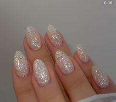 Long And Short Nails, Nails Champagne, Nails Cream, Nails Charms, Nails Coral, Nails Colorful, Nails Chrome, Gold Prom, Nails Silver