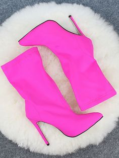 DETAILS Pointed toe Stretch fabric High heel Solid color Satin Corset Dress, Plunge Mini Dress, Walking Tall, Women High Heels, Rose Shoes, Winter Socks, Sparkly Dress, Plus Size Shopping, High Heels Stilettos