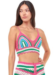 Crochet cotton topMulticolor pattern100% handmadeAdjustable strapsMultisize fit100% cotton Pink Cotton Crochet Top Trendy, Multicolor Cotton Tops With Crochet Trim, Trendy Multicolor Crochet Top For Vacation, Pink Cotton Crochet Top For Vacation, Trendy Fitted Multicolor Crochet Top, Multicolor Vacation Tops With Adjustable Straps, Trendy Multicolor Crochet Beach Top, Trendy Cotton Crochet Top With Crochet Trim, Multicolor Cotton Crochet Top For Summer