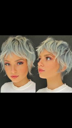 How To Style Pixie Bangs, Pixie Shag Straight Hair, Short Hairstyle Women Mohawk, Pixie Fairy Haircut, Whisper Pixie Haircut, Razored Pixie Haircut, Shixie Haircut Girl, "wixie" Haircut, Pixie Mullet Haircut For Women