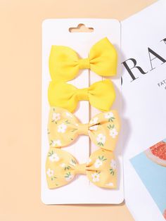 Multicolor Casual   Polyester Floral Hair Clips    Kids Accessories Hair Accessories Diy Headband, Bow Season, Knot Hair, Floral Hair Clip, Bow Accessories, Diy Headband, Bow Knot, Kids Hair, Kids Hair Accessories