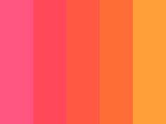 an orange and pink color scheme