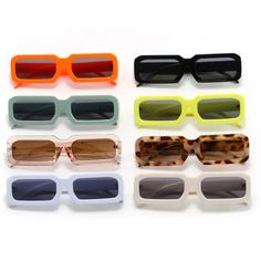 Step up your style game with our Small Vintage Rectangle Wholesale Sunglasses. These trendy shades offer a vintage vibe and come in a smaller size for a perfect fit. Stay cool and chic while protecting your eyes from the sun. Time to slay in style! Retro Rectangular Sunglasses For Summer, Adjustable Rectangular Sunglasses With Gradient Lenses, Trendy Rectangular Sunglasses For Vacation, Casual Square Sunglasses For Spring, Casual Rectangular Sunglasses For Summer, Trendy Rectangular Sunglasses For Summer, Casual Rectangular Sunglasses For The Beach, Rectangular Plastic Sunglasses For Spring, Rectangular Sunglasses With Uv Protection For Summer