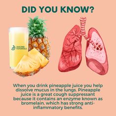 Refreshing Recipes, Pineapple Benefits, Gut Healing Recipes, Healing Recipes, Secret Power, Home Health Remedies, Herbs For Health, Natural Cough Remedies