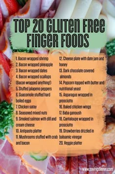 Gluten Free Finger Foods, Gluten Free Food List, Gluten Free Info, Cookies Gluten Free, Gluten Free Appetizers, Gluten Free Living, Gluten Free Dairy Free Recipes, Gluten Free Eating, Gluten Free Recipes Easy