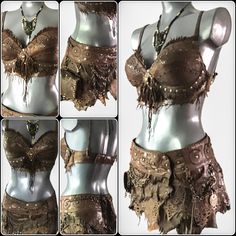 Barbarian Women Outfit, Barbarian Outfit Woman, Diy Viking Costume Woman, Viking Costume Female, Warrior Princess Outfit, Antler Headdress, Viking Halloween Costume