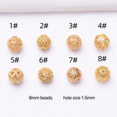 Beads detail informations Beads--beads accessories Size--as picture showed Shape---as Picture showed Quality---AA Quantity---10 pcs Gold Jewelry With 108 Round Beads, Round Bracelet, Beads Accessories, Bracelet Accessories, Hand Necklace, Braided Rope, Beaded Material, Accessories Diy, Accessories Bracelets