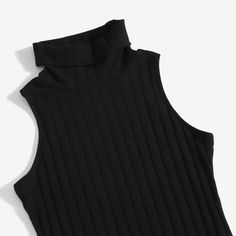 Black Ribbed Turtleneck Knit Dress Sleeveless. 93% Cotton, 7% Elastane . Brand New, Never Worn. Knee Length. Chest Size 44 , Length From Shoulder 39. Available In 3 Size 2xl, 3xl, And 4xl Black Sleeveless Bodycon Top, Black Camisole Dress, Black Ribbed Turtleneck, Black Turtleneck Dress, Pink Sequin Dress, Knit Tank Dress, Flare Sleeve Dress, Turtleneck Dress, Black Camisole