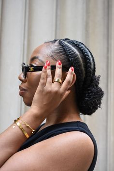 Stitched Braids, Hair Theory, Oura Ring, Cornrows Natural Hair, Cornrows Hairstyles, Reading Girl, Cornrows Braids For Black Women, Braiding Styles, Smart Ring