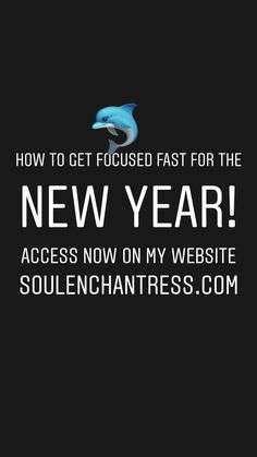 the new year is coming and it's time to get focused fast for the new year