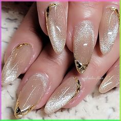 Best Nail Designs Classy, Classy Nails With Designs, Pretty Classy Nails, Pretty Wedding Nails, Nail Vintage, Nail Art Elegant, Nail Art Silver, Elegant Touch Nails, Art Deco Nails