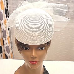 Simply Classy, Couture And Sassy White Hat, Nwot, 7" Interior Diameter, Impressive Quality, And Craftsmanship Make It Flawless, Elegant And And Beautiful. Classy Couture, Classy Hats, Couture Hats, White Hat, Haiti, Make It, Color White, Women Accessories, Couture