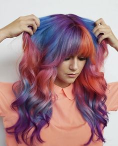 Hairdye Ideas, Piercing Inspo, Hair Color Unique, Bright Hair Colors, Hair Patterns, Editorial Hair