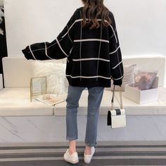 Pattern: Grid Size: one size Color: black, apricot, brown Trendy Black Knit Outerwear, Black Oversized Sweater For Fall, Trendy Black Winter Cardigan, Oversized Black Knit Outerwear, Black Oversized Sweater For Layering, Oversized Black Sweater For Layering, Trendy Black Knit Cardigan, Black Soft Knit Cardigan For Winter, Cozy Black Fall Sweater