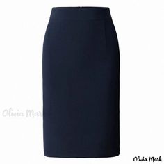 Olivia Mark - Professional Black High-Waisted Pencil Skirt - Perfect for Work Cotton Midi Skirt, High Waisted Pencil Skirt, Types Of Skirts, Olivia Mark, Skirt Fashion, Western Fashion, Pencil Skirt, Maxi Skirt, Midi Skirt