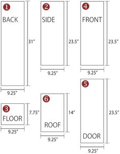 the size and width of doors for an apartment with measurements to each door, including two sides