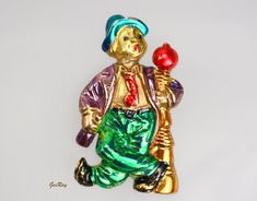 Elle Enamel Clown Brooch Pin, Puppet Pierrot Brooch Pin, Circus Jewelry Victoryissweet Vintage Multicolor Enamel Brooch Pin, Vintage Multicolor Enamel Pin, Multicolor Enamel Collectible Pin, Retro Enamel Brooches As Gift, Retro Enamel Brooches For Gifts, Retro Enamel Pin As Gift, Retro Enamel Brooch Pin For Gifts, Retro Brooch Enamel Pin As Gift, Vintage Multicolor Enamel Pin Gift