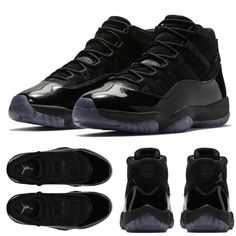 Air Jordan 11 Cap And Gown, Jordan 11 All Black, Air Jordan 11 Outfit Men, Jordan 11 Cap And Gown, Jordan 10s, Men Jordans, Mens Jordans, Nike Shoes Blue, Air Jordan Retro 11