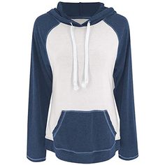 Navy Blue Contrast Drawstring Long Sleeve Hoodie Blue Hoodie With Drawstring For Winter, Blue Drawstring Hoodie For Winter, Blue Long Sleeve Top With Drawstring Hood, Blue Long Sleeve Tops With Kangaroo Pocket, Navy Hoodie With Drawstring Hood For Fall, Blue Top With Double-lined Hood For Fall, Blue Double-lined Hooded Top For Fall, Blue Top With Adjustable Hood For Fall, Blue Double-lined Hoodie