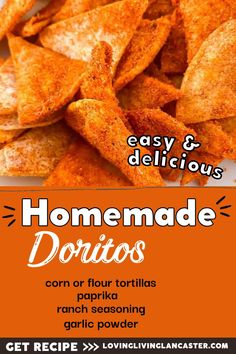 homemade tortillas recipe with text overlay