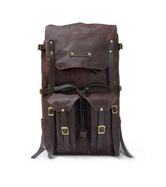 The Freefolk Bushcraft Backpack in Wine Red-Brown and solid brass hardware. This bag has been handcrafted for adventures or peaceful time in the woods. You can easily fit IN and ON the bag all your gear and supplies needed for weeks in the wilderness. Made of genuine leather, solid brass hardware and quality waxed canvas Freefolk won't let you down. We are waxing canvas ourselves, blending four ingredients to meet the best resistance possible. Beeswax included in the blend comes from our bee fam Apocalypse Stuff, Bushcraft Backpack, Bee Family, The Wilderness, Waxed Canvas, Zombie Apocalypse, Slovakia, Mountain Backpack, Bradley Mountain