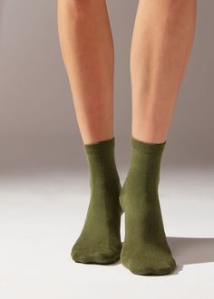 Short Socks with Trimmed Cuffs - Calzedonia Half Socks, Women Socks Fashion, Over The Knee Socks, Long History, Long Socks, Suspender Belt, Knee High Socks, Short Socks, Trim Detail