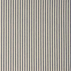 a blue and white striped shirting fabric