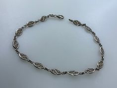 Vintage 10.75" Bracelet Sterling Silver 925 With Filigree Ovals Used Silver Oval Bracelets With Intricate Design, Silver Oval Bracelets With Lobster Clasp, Wedding Bracelets, Wedding Jewelry Bracelets, Bracelet Sterling Silver, Wedding Bracelet, Sterling Silver Bracelets, Silver 925, Wedding Jewelry