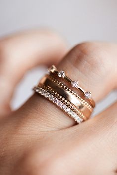 The double seed ring is made with a 4.2mm width to give that classic look with a touch of seed texture. Available in 14k yellow gold, white gold, and rose gold. Perfect by itself or added to a stack. #ctwf Birthstone Ring Stack, Jewellery Remodelling, Frog Socks, Stackable Wedding Rings, Wedding Stack, Danty Jewelry, Birthstone Stacking Rings, Mothers Ring, Stackable Rings Wedding