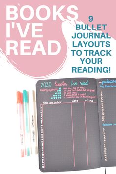 Bujo Reading Tracker Ideas, Bujo Book Tracker Minimalist, Simple Reading Journal Ideas, Tracking Books Read, Journaling Books To Read, Book Log Bullet Journal, Books To Read Journal, Reading Log Bullet Journal, Reading Book Journal Ideas